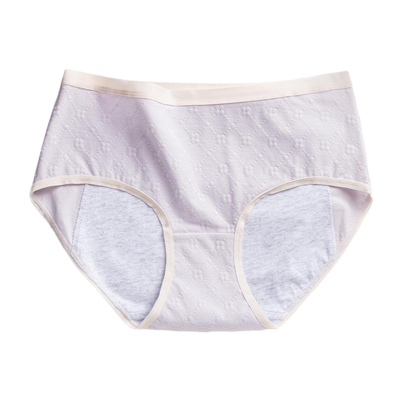 Ropa interior femenina a prueba de fugas menstruales: entrepierna extendida, cintura alta, braguitas absorbentes de 10 ml
